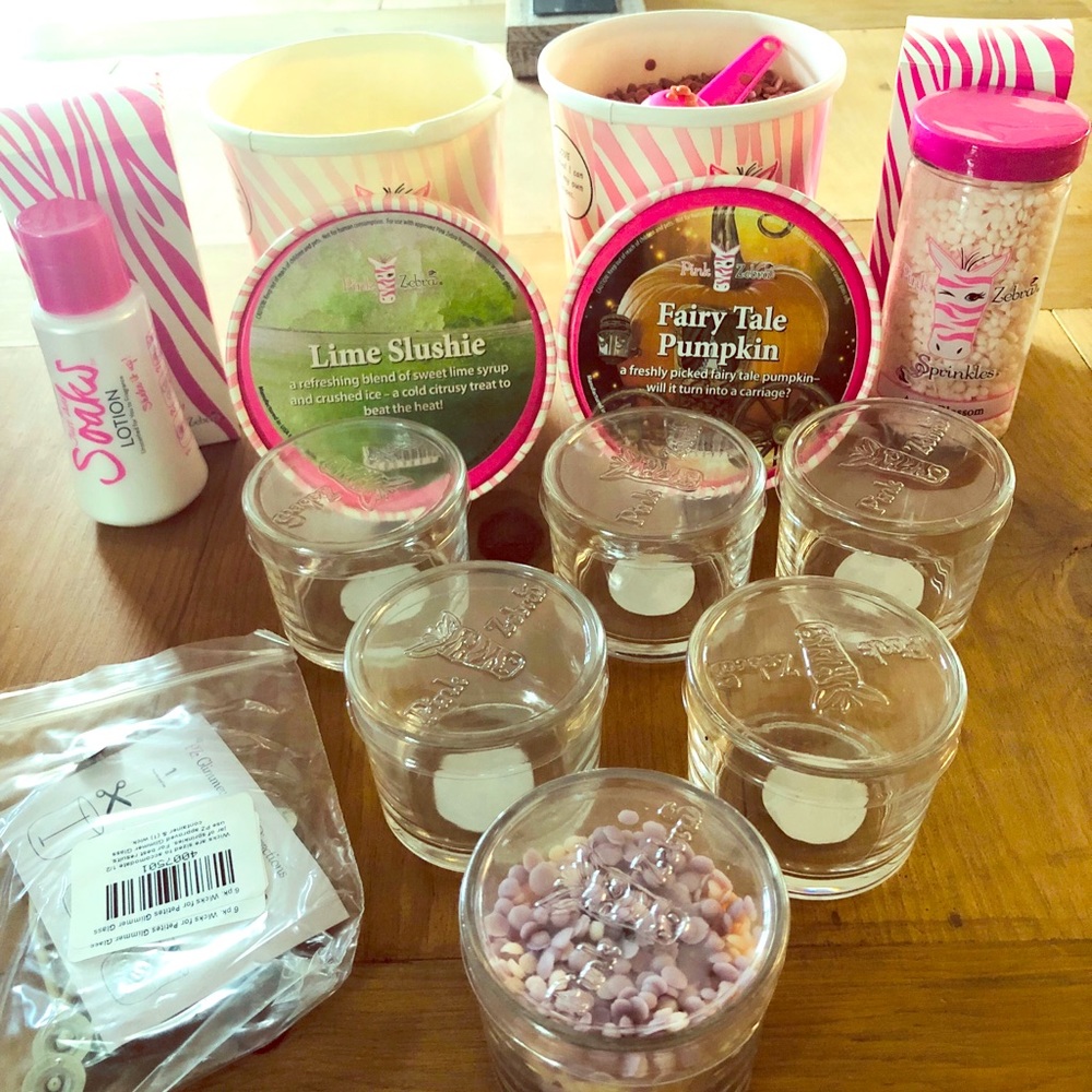 Pink zebra sprinkles bundle